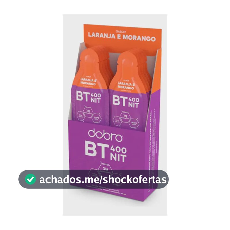 BT Nitrato Gel Dobro Sabor Laranja e Morango (10 sachês de 30g cada)