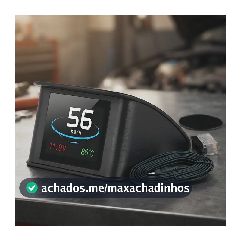Velocímetro Hud Obd2 P10 Do Scanner Automotivo P10 Preto