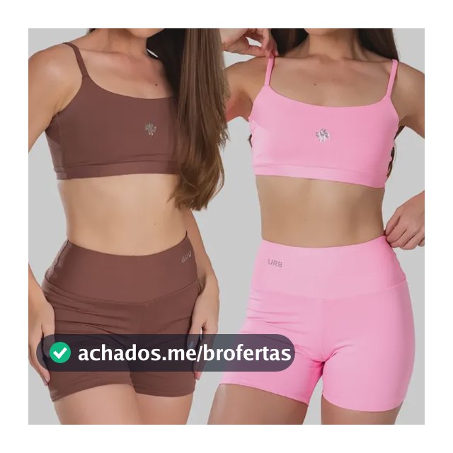 Kit 2 Conjuntos Fitness Feminino De Academia Alta Qualidade