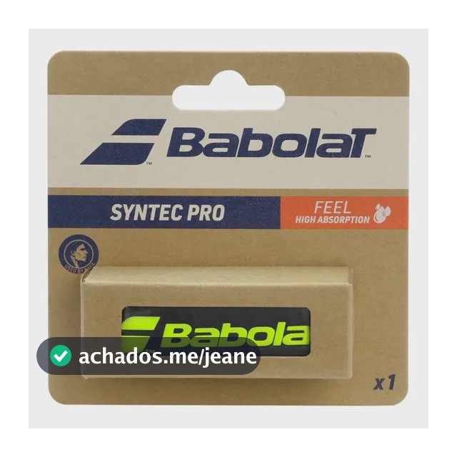 Cushion Grip Babolat Syntec Pro Feel Preto E Verde