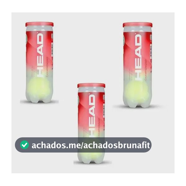 3 Pack 9 Bolas De Tênis Head Championship