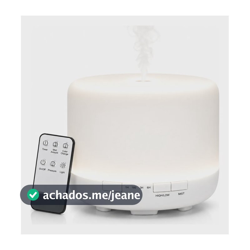 Umidificador De Ar Ultrassônico Difusor De Aromas Silencioso Branco 127/220v