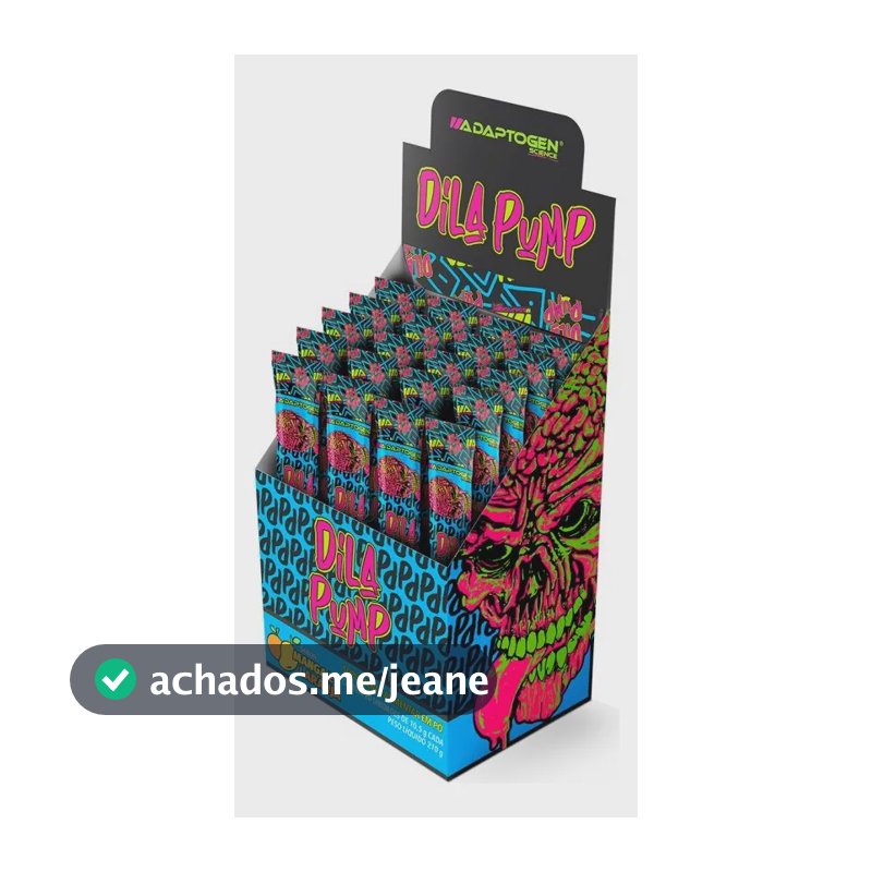 Suplemento em pó Adaptogen Pré Treino Dila Pump Energy Formula Pack com sabor Laranja manga x 212g 20 un