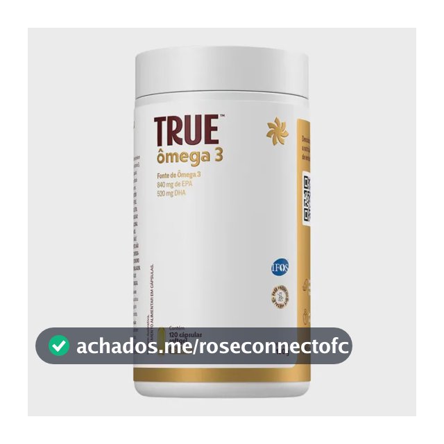 True Ômega 3 840mg Epa 520mg Dha True Source Vit E 120 Caps Sem Sabor