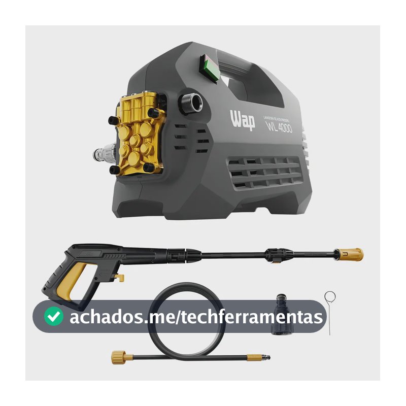 Lavadora De Alta Pressão Wap  Wl 4000 1950psi 2000w - 110v Cinza-escuro 127v 60 Hz