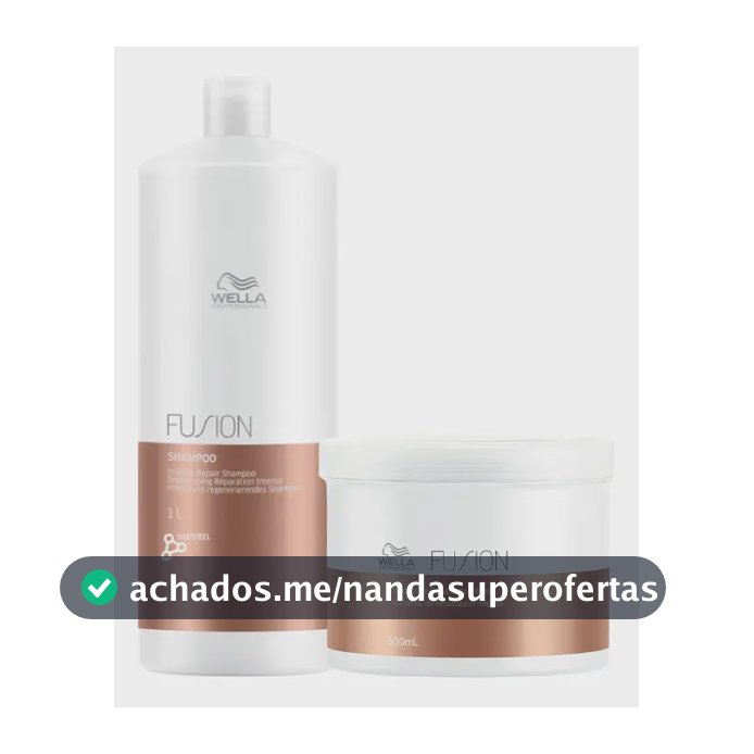 Kit Wella Fusion - Shampoo 1l + Máscara 500ml