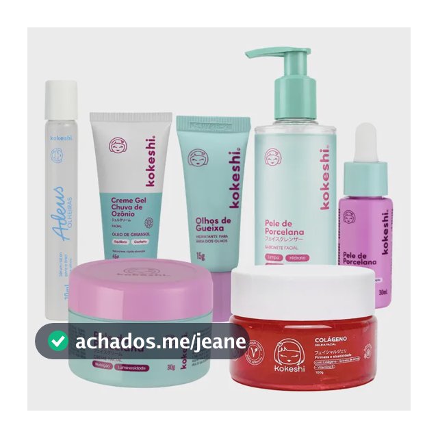 Kit Skincare Tratamento Facial Premium Kokeshi