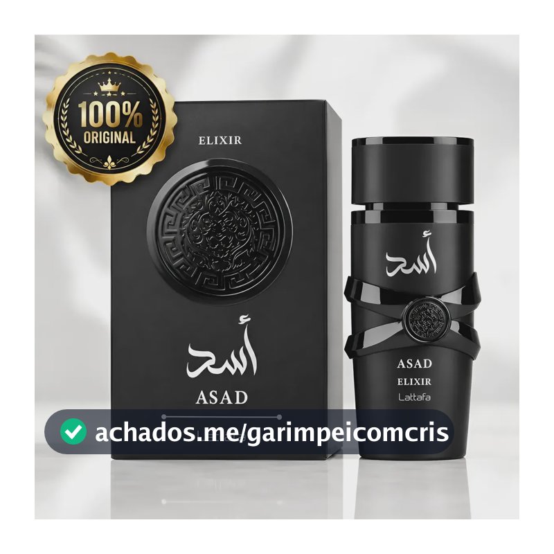 Asad Elixir Lattafa Perfume Árabe Edp 100ml Intense