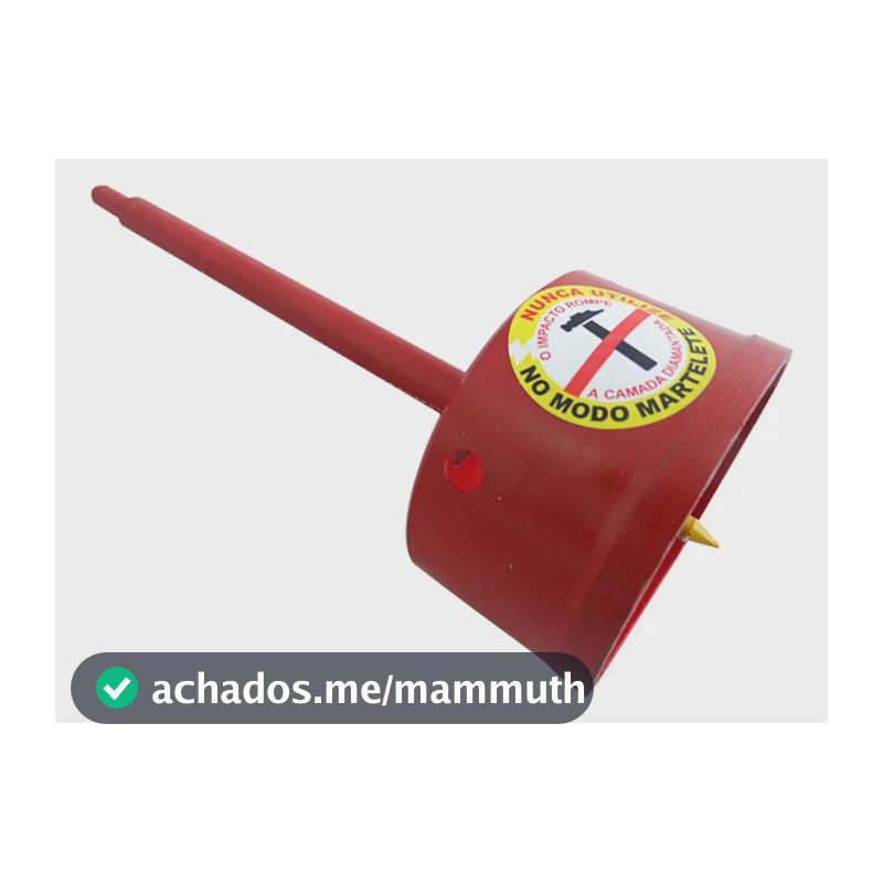 Serra Copo Diamantada 65mm x 50mm Haste E Guia Braskoki Para Ar Condicionado Paredes Concreto Granito Mármore Alvenaria Piso Cerâmica