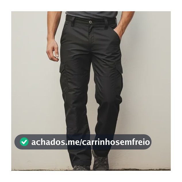 Calça Masculina Cargo Militar Poly Rip Stop Use Tático