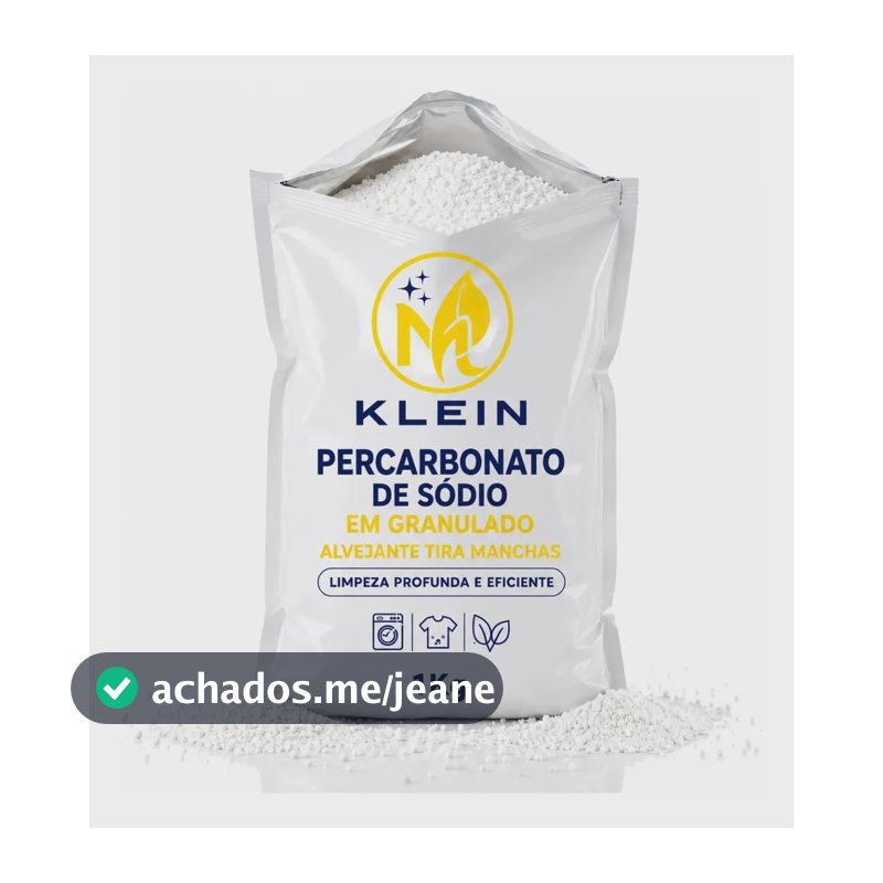 Percarbonato De Sódio Tira Manchas Alvejante 1kg 100% Puro