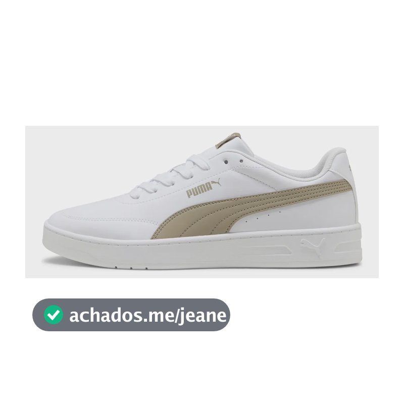 Tênis Court Classic Clean Bdp Puma Puma White-ice Coffee 43 Br