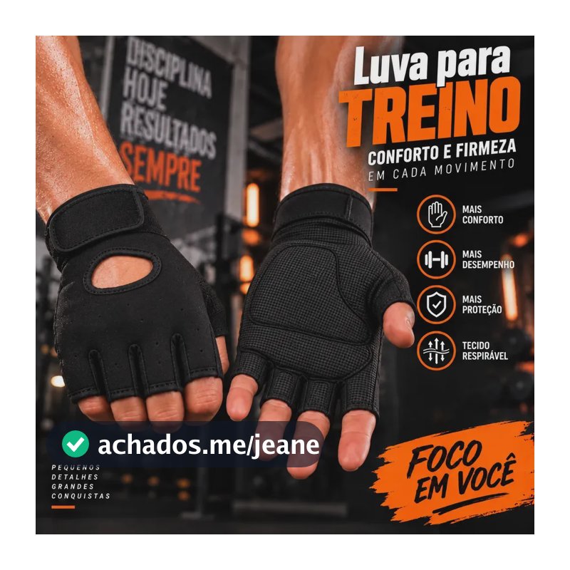 Luva de Academia PromoForce em Neoprene Unissex para Treino