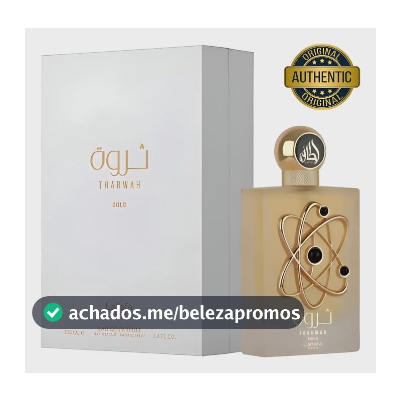 Perfume Feminino Árabe Tharwah Gold - Lattafa Pride - Eau