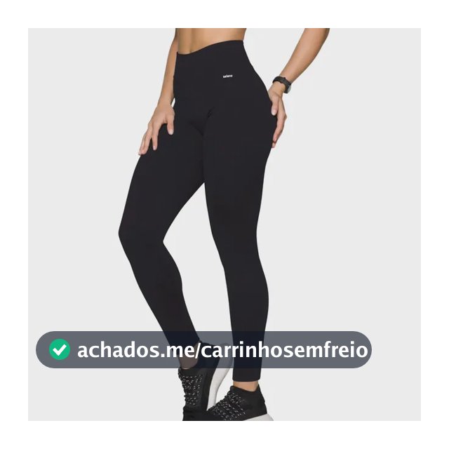 Calça Legging Zero Transparência Fitness Cintura Alta Selene
