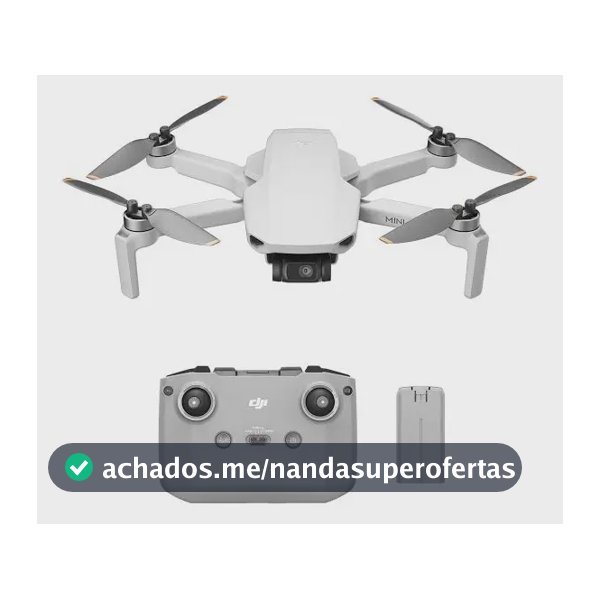 Drone Dji Mini 4k Distancia 10km Câmera 4k 2.4 Ghz 1 Bateri Cor Prateado