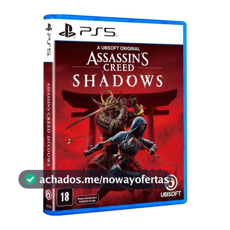 Jogo Ps5 Assassin's Creed Shadows Mídia Física