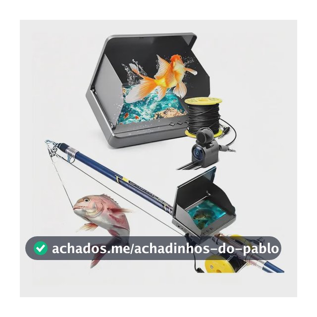 Monitor Pesca Câmera De Pesca Subaquática Ip68 + Peixe Cabo