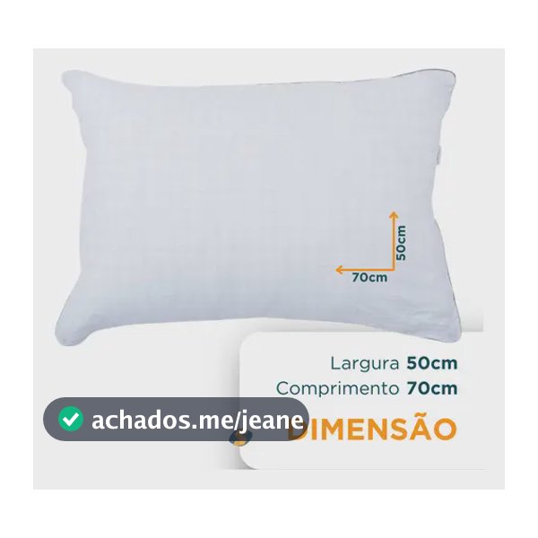 Travesseiro Neo Prime 233 Fios 100% Algodão Ecopluma 50x70cm Cor Branco