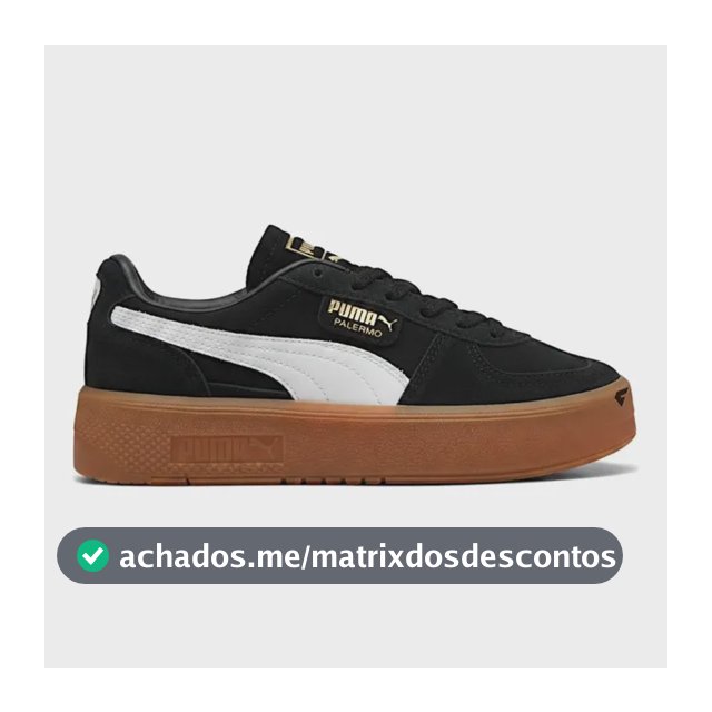 Tenis Puma Palermo Elevata Feminino Preto E Caramelo Liso 36 Br