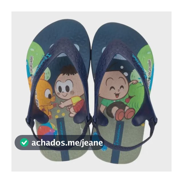 Chinelo Bebê Ipanema Turma Da Mônica Elástico Sandalia Baby