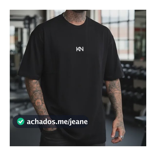 Camiseta Masculina Oversized Básica Academia Street Koenig
