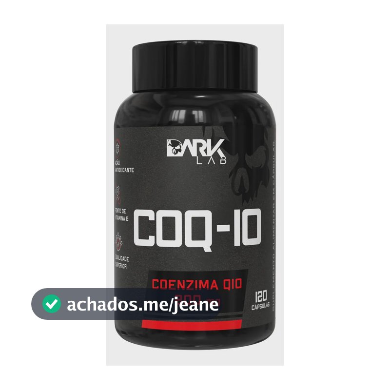 Coenzima Q10 200mg Por Porção 120 Cápsulas Dark Lab Sem Sabor