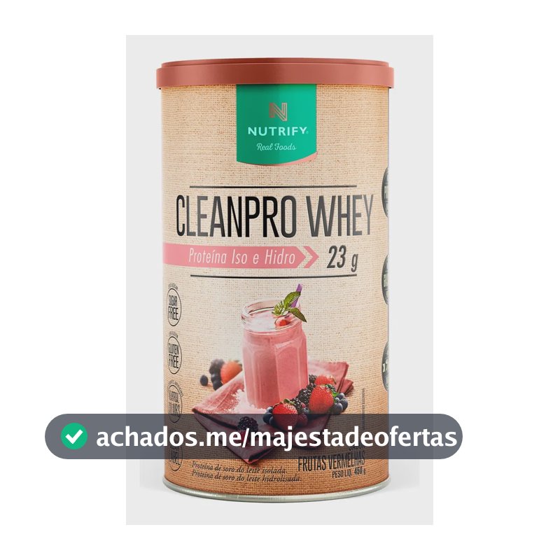 Cleanpro Whey Frutas Vermelhas - Nutrify 450g