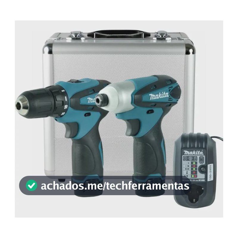 Kit parafusadeira e furadeira Makita LCT204
