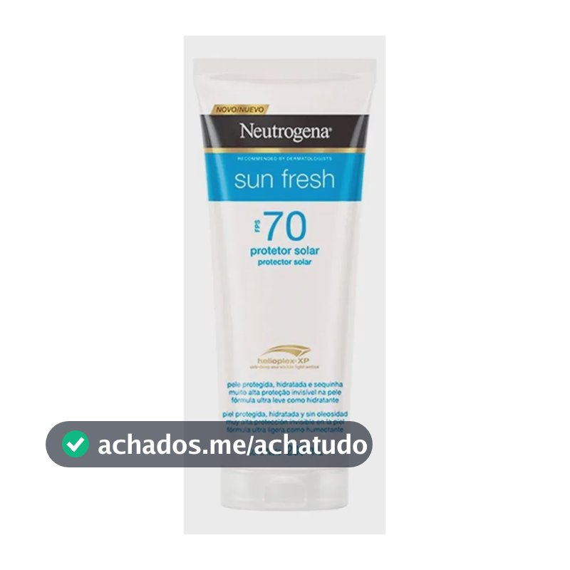 Protetor Solar Corporal Neutrogena Sun Fresh FPS 70, 200ml