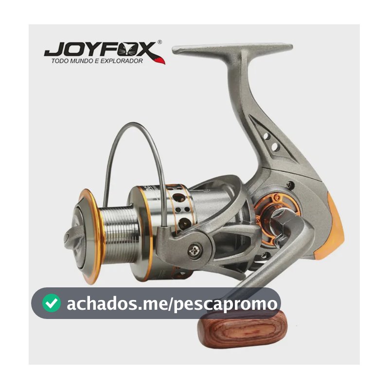 Molinete Joyfox DC Alumínio 4000 para Pesca com 1 Rolamento e Fricção de 8 kg