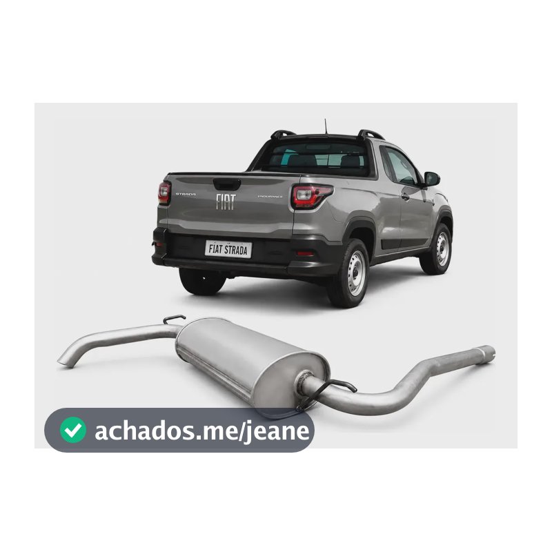 Escapamento Traseiro Fiat Strada 1.3 1.4 1.5 Silencioso