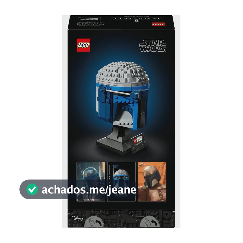 Kit de modelo de capacete LEGO® Star Wars Jango Fett 75408 616 Ataque dos Clones