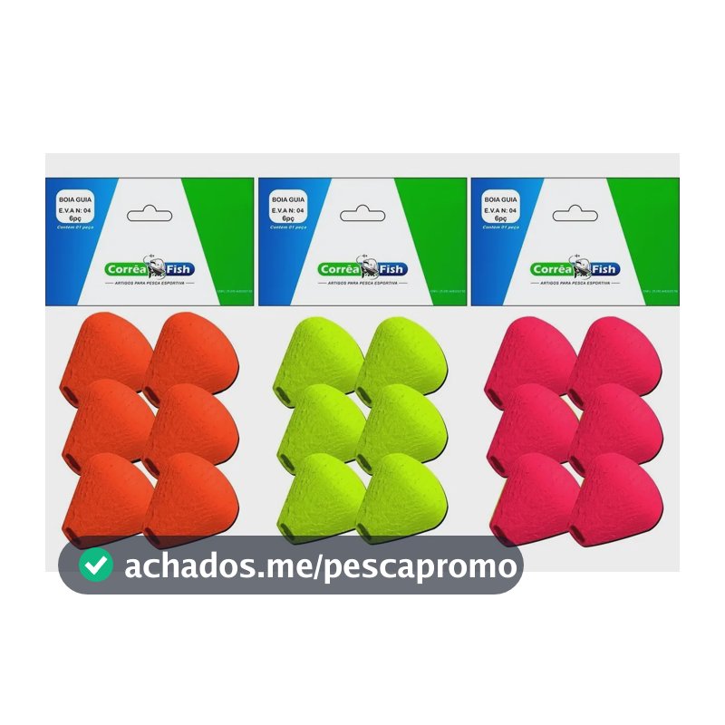 Boia De Pesca Guia Eva Nº 04 - P/ Pesca 3 Pacotes