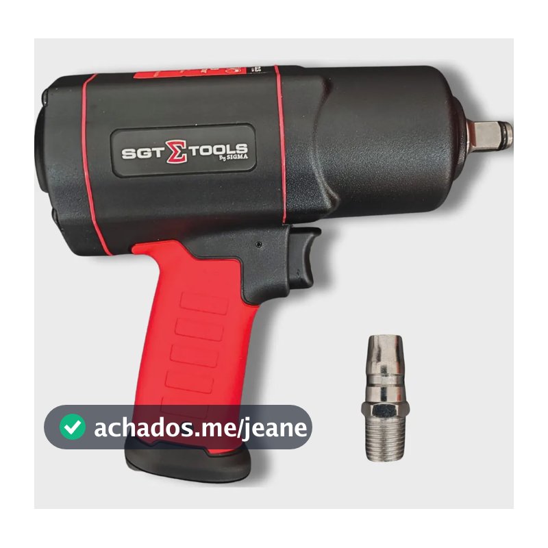 Chave De Impacto 1/2 Torque Extremo 200 Kgf.m Sigma Sgt-0539 Vermelho