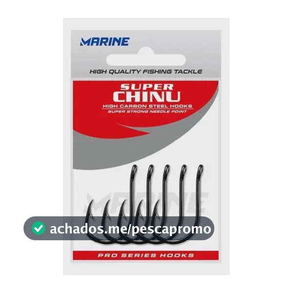 Anzol Marine Sports Super Chinu Blacknickel N°2 Cart. 50 pçs
