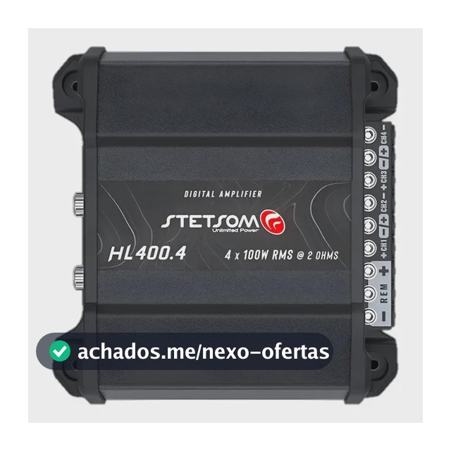 Stetsom High Line Hl400.4_2 Ohms Preto Preto
