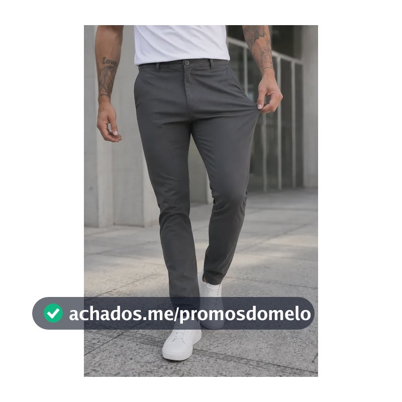 Calça Sarja Masculina Slim Elastano Bolso Faca Esporte Lycra Cinza-escuro 42