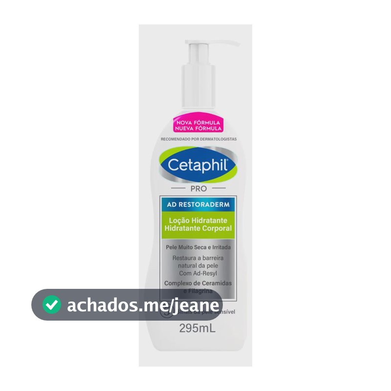 Loção Hidratante Corporal e Facial Pele com Tendência Atópica Pro Ad Restoraderm 295ml Cetaphil