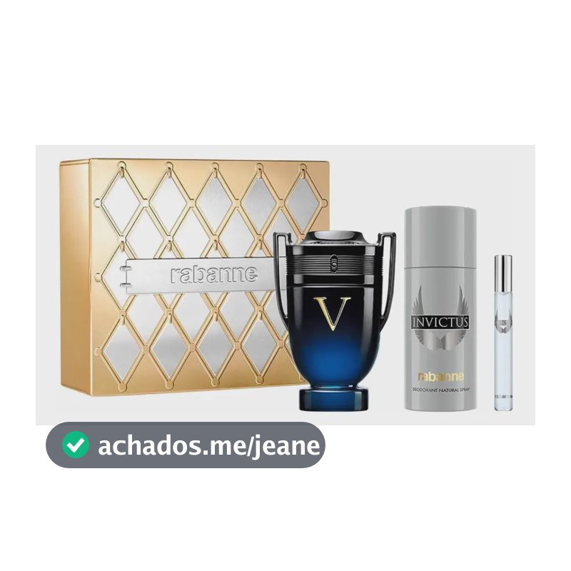 Rabanne Invictus Victory Elixir Parfum 100ml + Deo + Travel 10ml