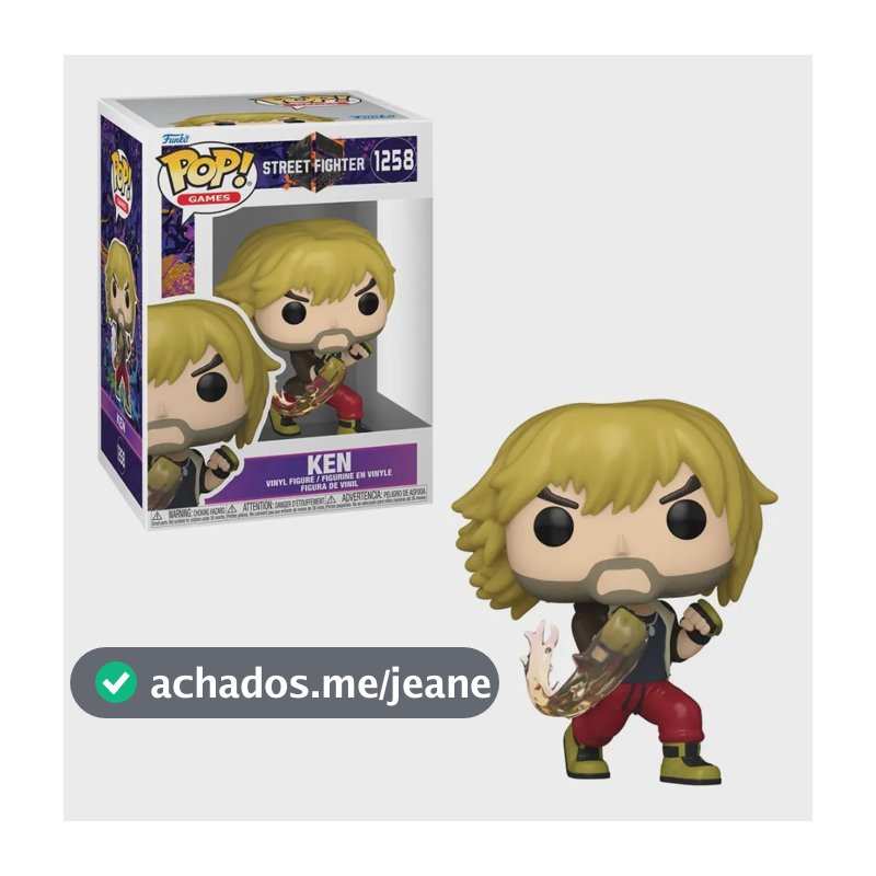 Boneco Funko Pop Games Street Fighter 6 Ken 1258