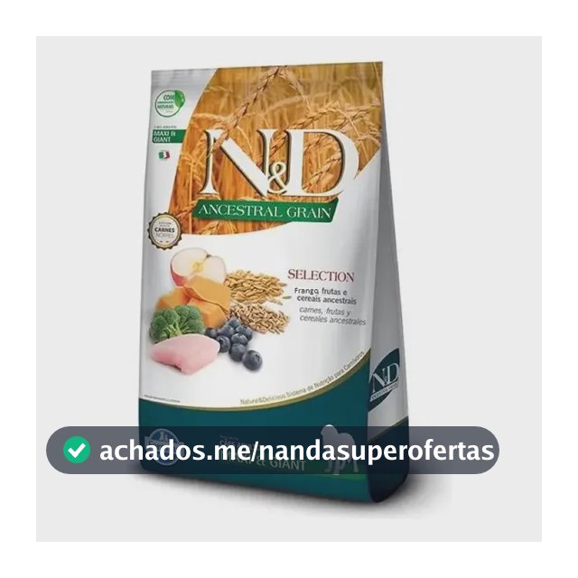 Ração Farmina Ancestral Grain Seca para Cão Adulto Raça Grande 15kg