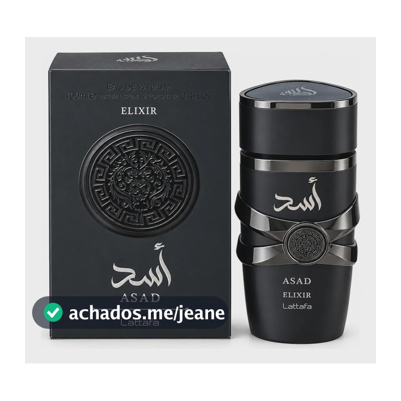 Perfume Árabe Masculino Asad Elixir Lattafa Eau de Parfum 100 mL