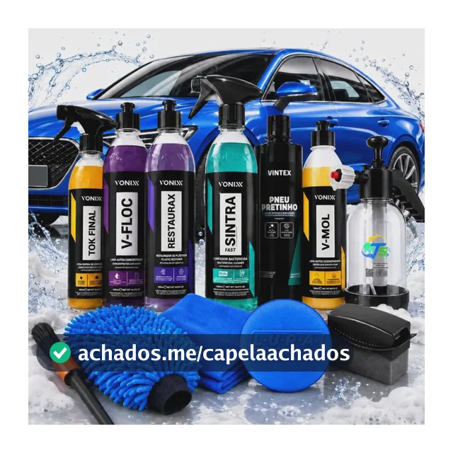 Kit Completo Lavar Carro Rapido Cera Pulverizador 2l Brilho