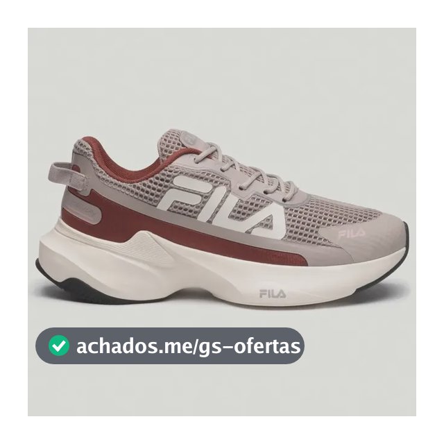 Fila Recovery Feminino Tênis Leve Original Esportivo Corrida Castanho/m/avermelhado Geométrico 37 Br