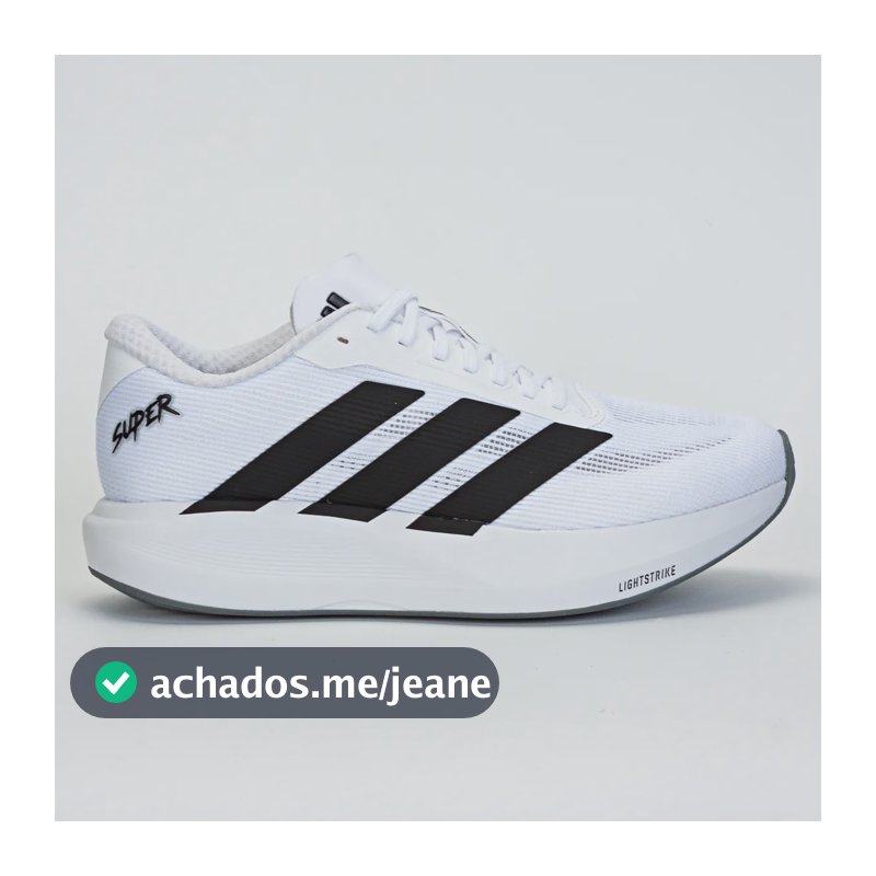 Tênis adidas Super Unissex Corrida Branco/preto 42