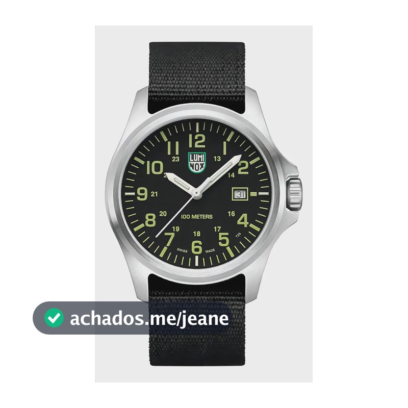 Relógio Luminox X2.2517 G Patagonia Steel masculino 43 mm - Cor da pulseira Func: preto, cor do bisel, cor de fundo de aço inoxidável, preto