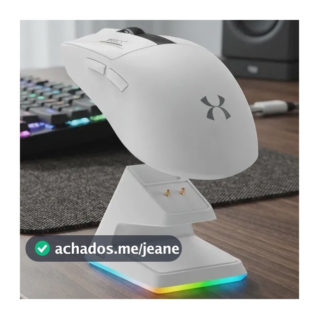 Mouse Gamer Hrebos Sem Fio 8000 Dpi Com Base Recarregável