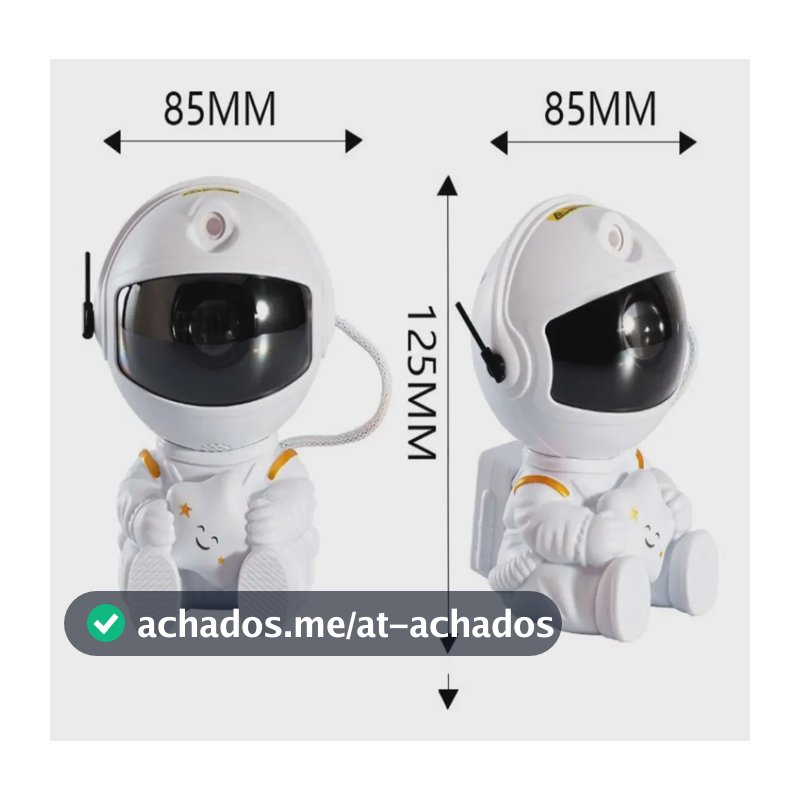 Astronauta para Quarto com Luz Nebulosa e Galáxia