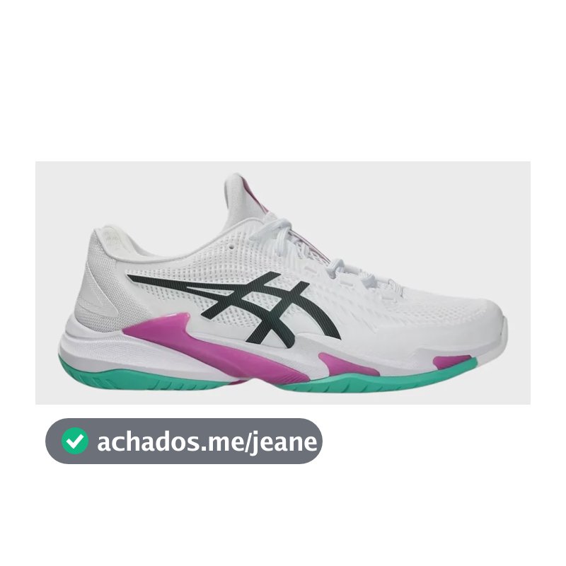 Tenis Asics Court Ff 3 White/digital Sakura Branco 43 Br
